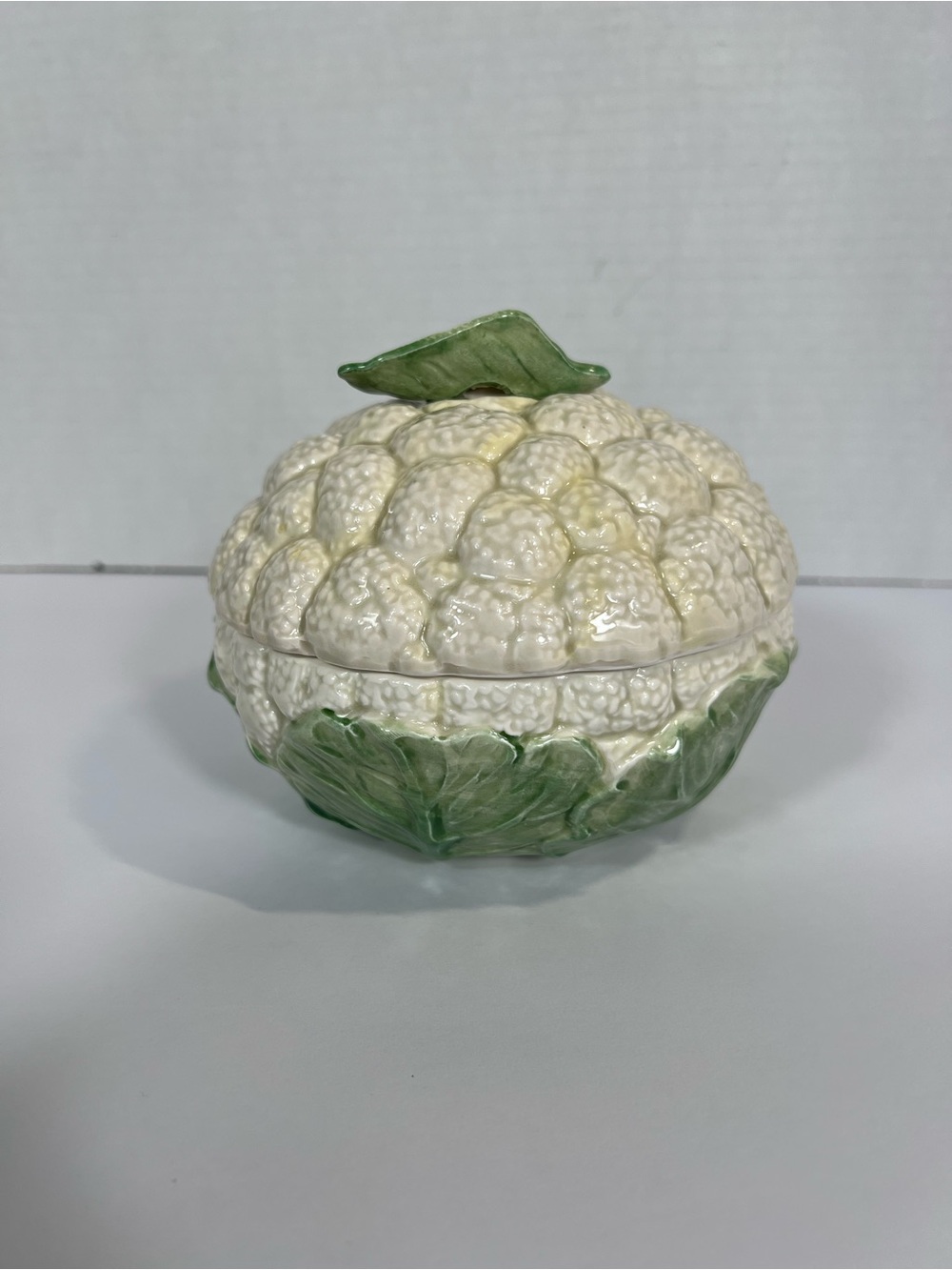 Vintage Fitz and Floyd Cauliflower Covered Serving Bowl 1984